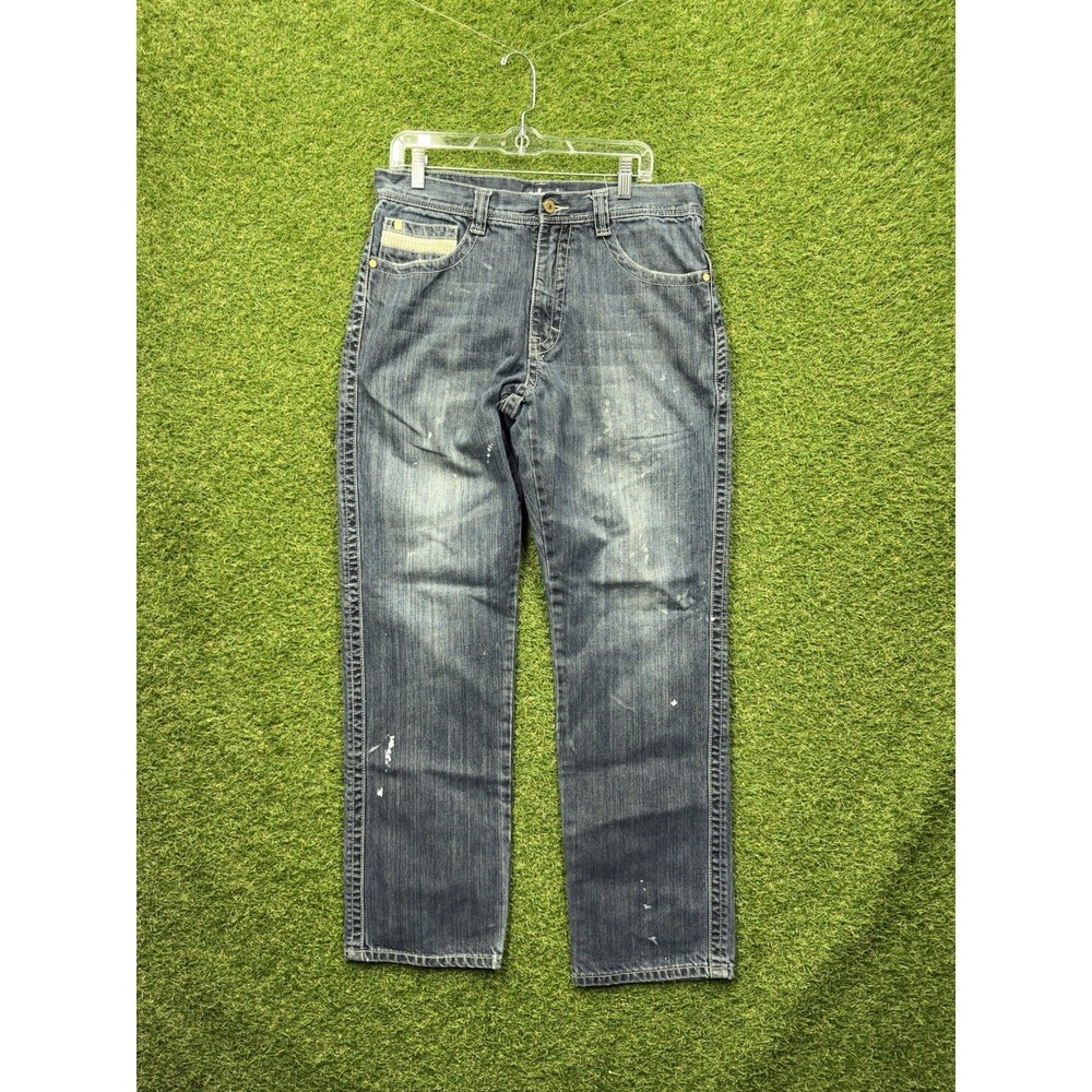 Pelle Pelle Jeans Mens 34x34 Straight Leg Medium Wash Denim Classic y2k 5RMPA